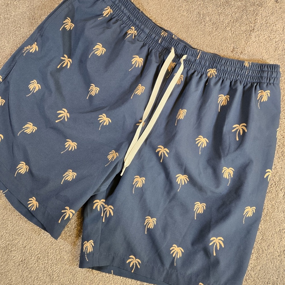 Chubbies Men's Midnight Palms Swim Trunks 2XL Lined